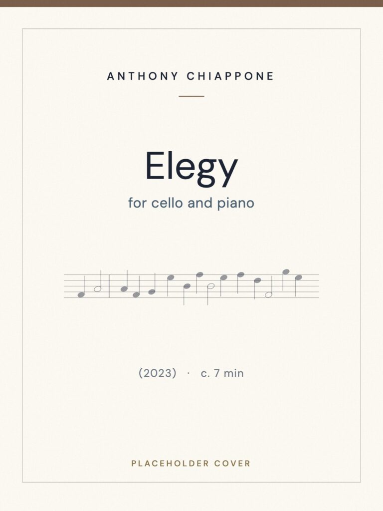 Elegy — score cover (placeholder)