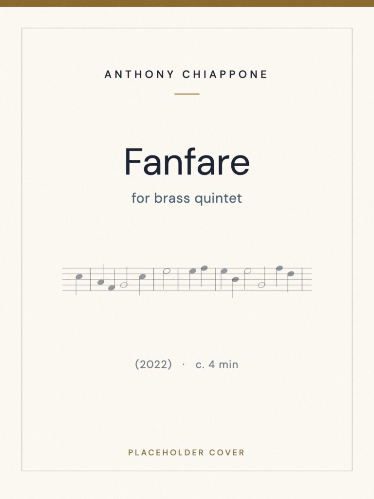Fanfare — score cover (placeholder)