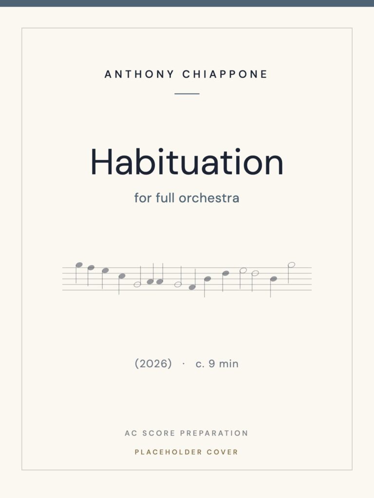 Habituation score cover (placeholder)
