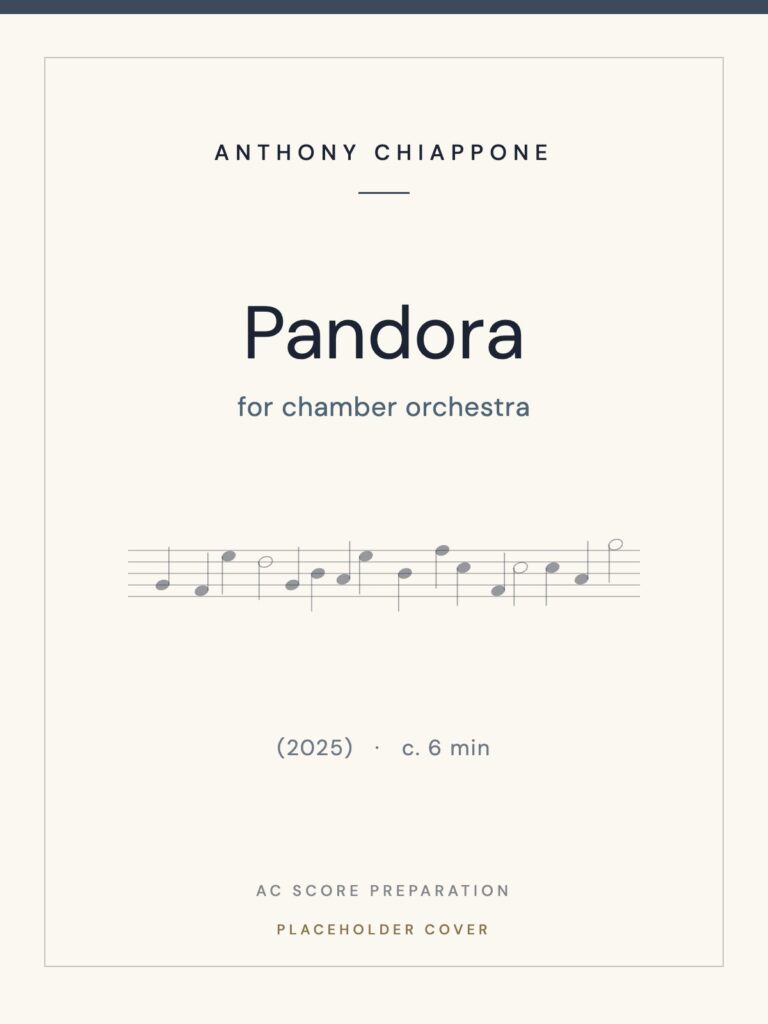 Pandora score cover (placeholder)