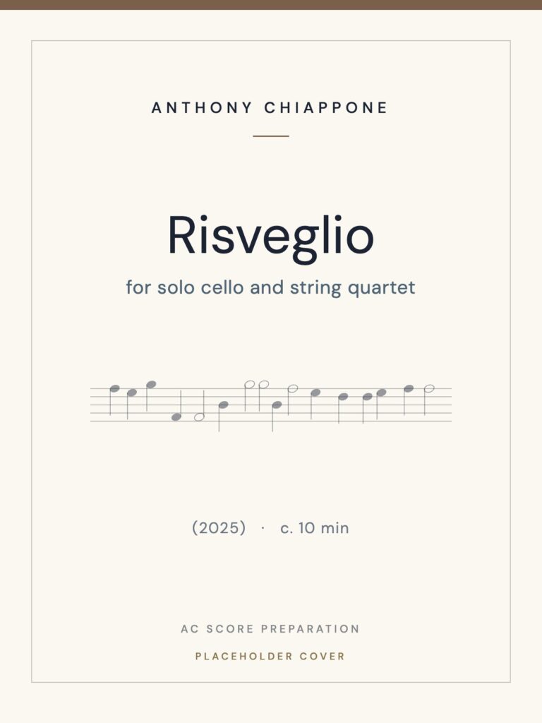 Risveglio score cover (placeholder)
